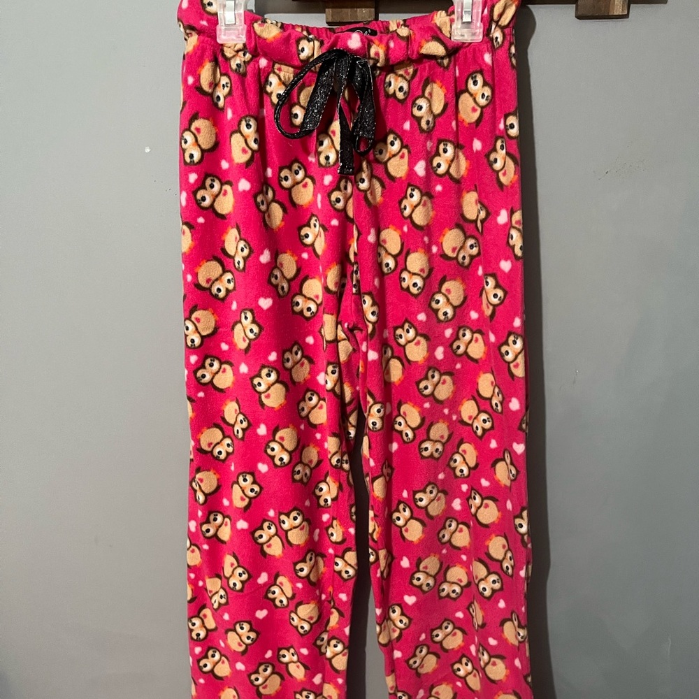 Fuzzy Owl Pajama Pants